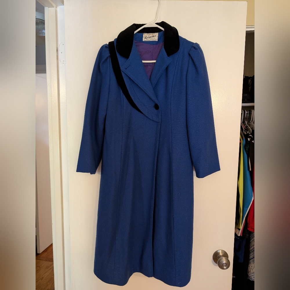 Vintage Rothschilds Wool Blue Coat